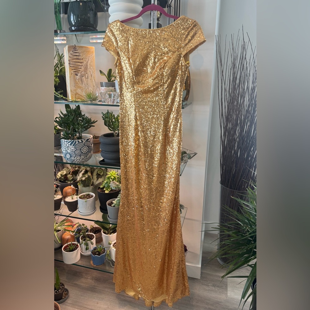 Gold Sequin Dress